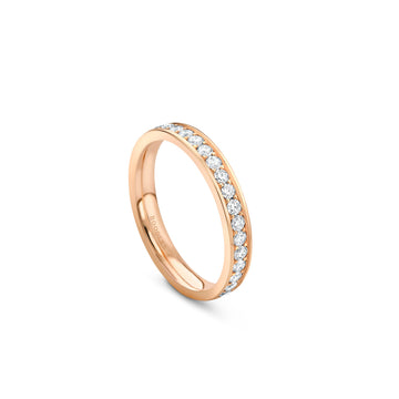Classic Large Rose Gold Diamond Wedding Ring