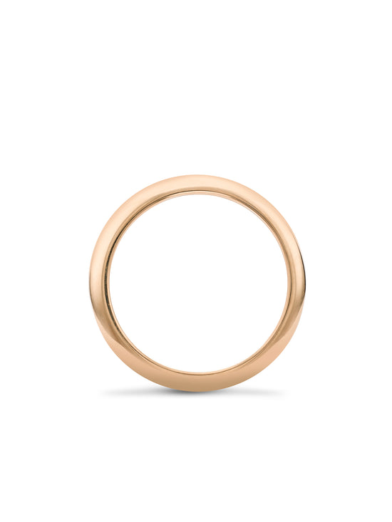 Classic Large Rose Gold Diamond Wedding Ring