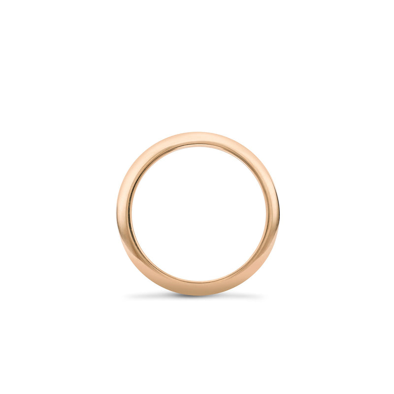 Classic Large Rose Gold Diamond Wedding Ring