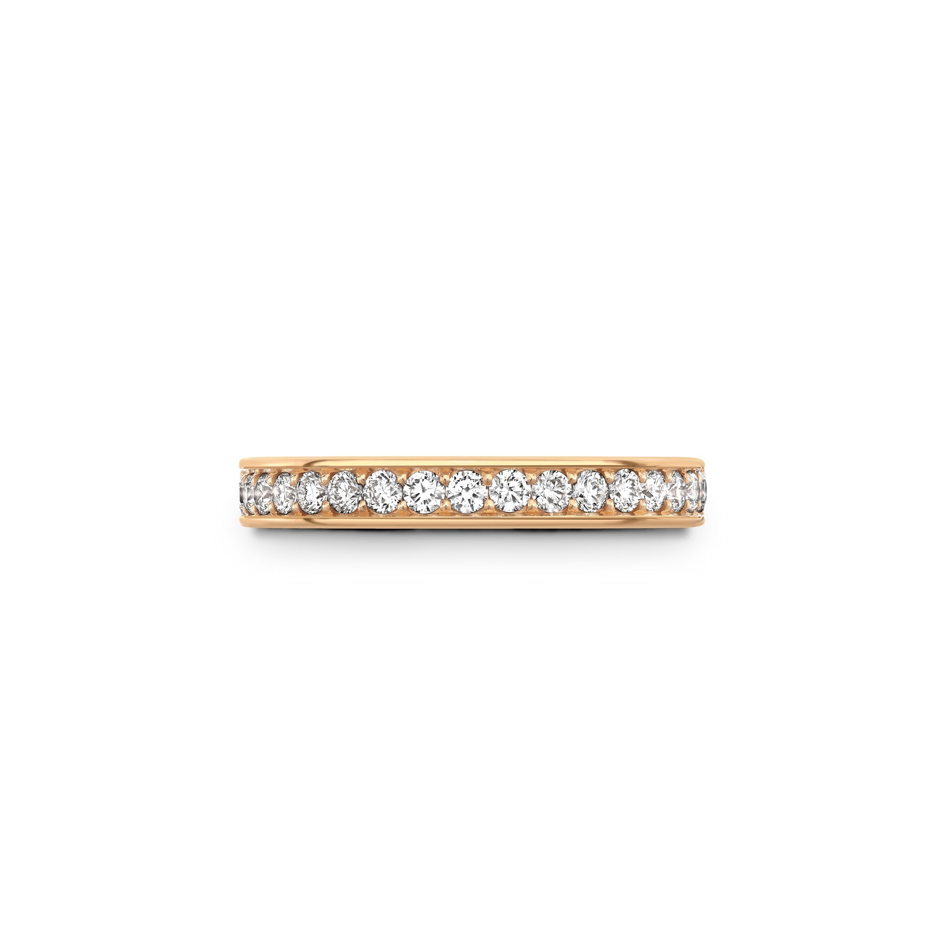 Classic Large Rose Gold Diamond Wedding Ring
