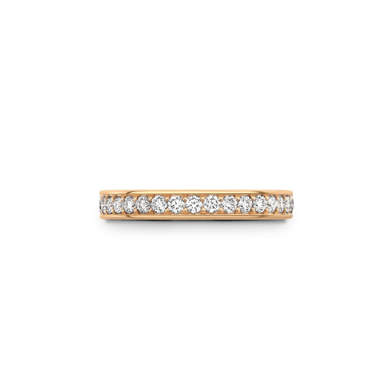 Classic Large Rose Gold Diamond Wedding Ring
