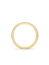 Vintage Half-Hoop Yellow Gold Diamond Wedding Band