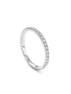 Vintage Half-Hoop Platinum Diamond Ring