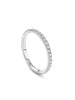 Vintage Half-Hoop Platinum Diamond Ring
