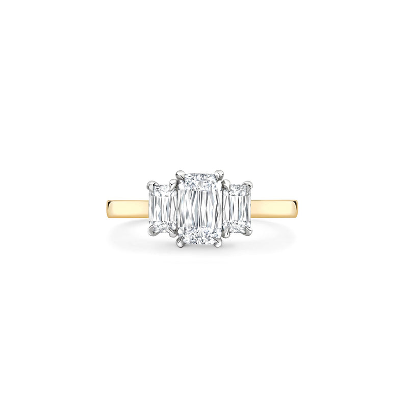Trilogy Ashoka Diamond Yellow Gold Engagement Ring (1.4 carats)