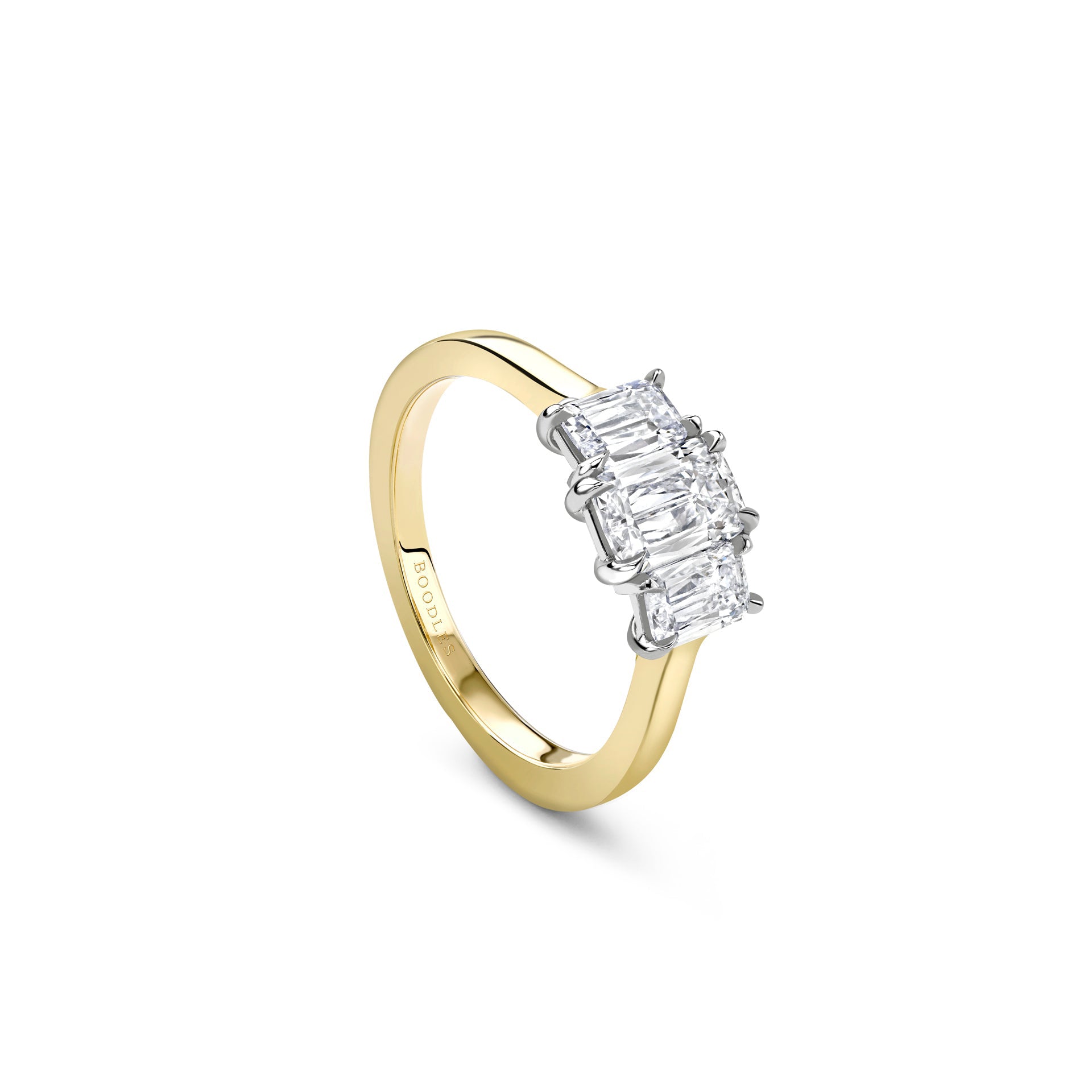 Trilogy Ashoka Diamond Yellow Gold Engagement Ring (1.4 carats)