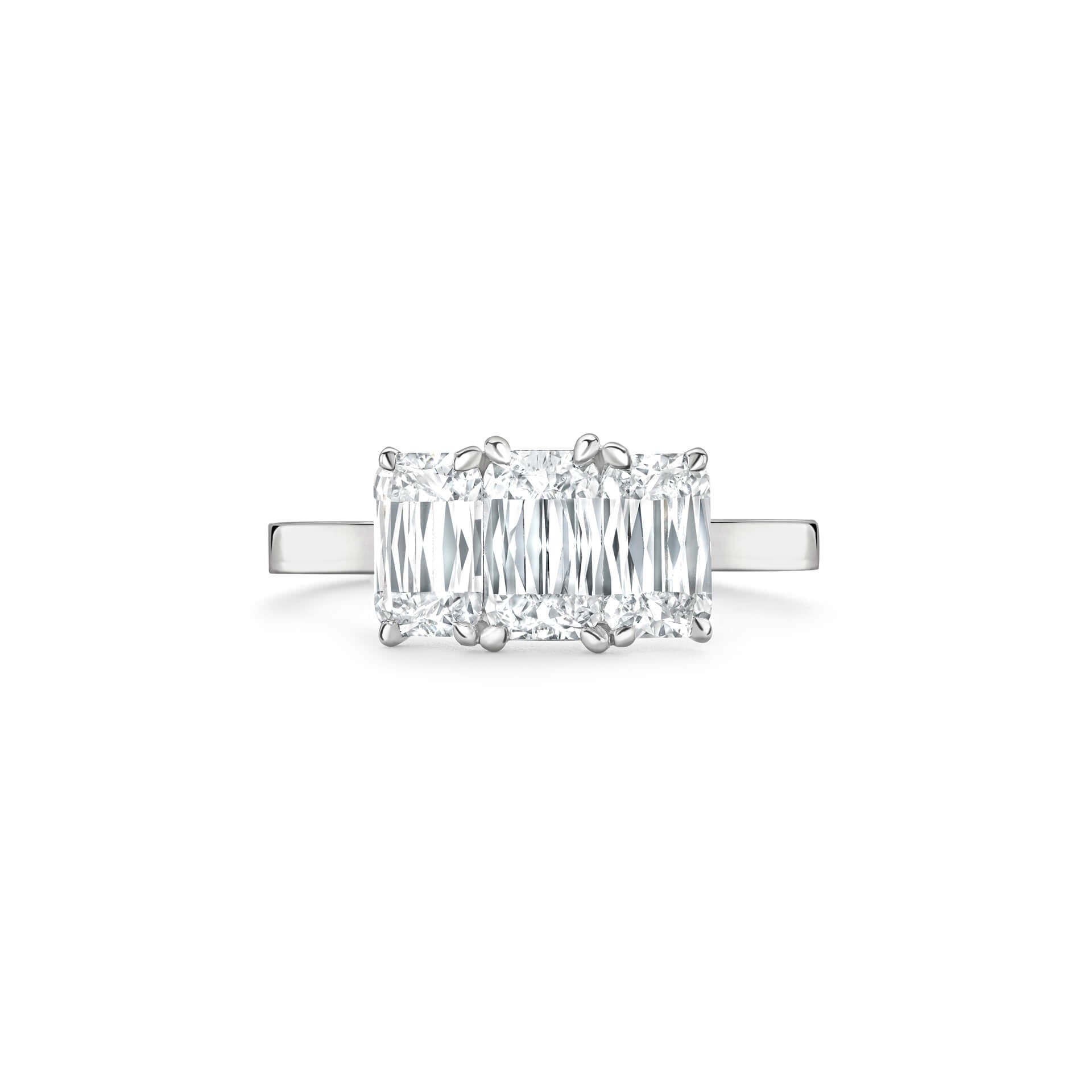 Trilogy Ashoka Cut Platinum Diamond Engagement Ring