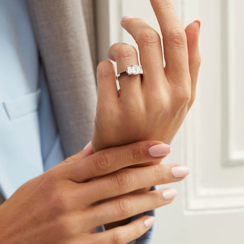 Trilogy Ashoka Cut Platinum Diamond Engagement Ring