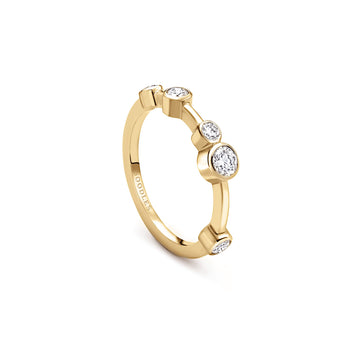 Raindance Half-Hoop Yellow Gold Diamond Ring