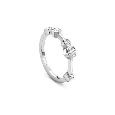 Raindance Half-Hoop Platinum Diamond Ring