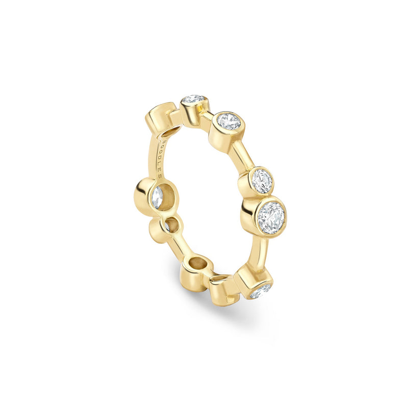 Raindance Full-Hoop Yellow Gold Diamond Ring