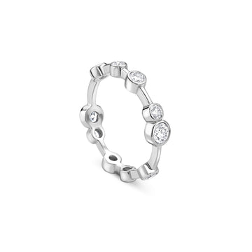 Raindance Full-Hoop Platinum Diamond Ring