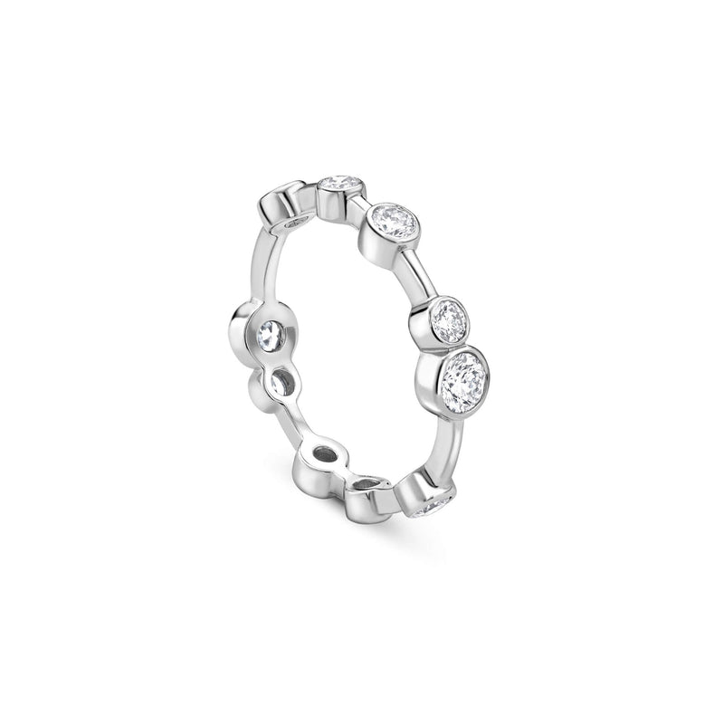 Raindance Full-Hoop Platinum Diamond Ring