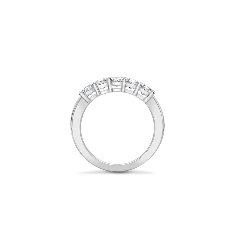 ASHOKA® Diamond Five Stone Half Eternity Ring