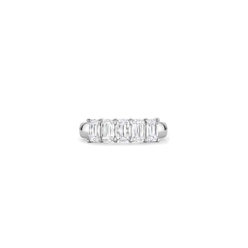 ASHOKA® Diamond Five Stone Half Eternity Ring