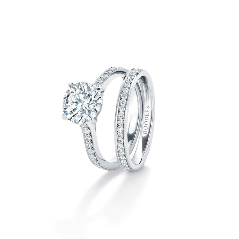 Classic Platinum Diamond Wedding Ring