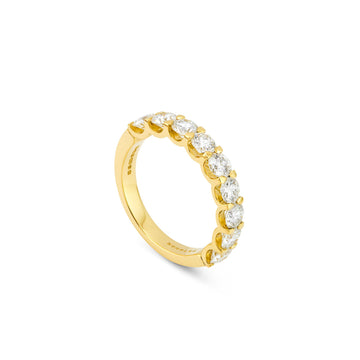 Classic Evermore Half Hoop Yellow Gold Eternity Ring 1 Carat