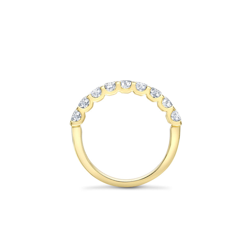 Classic Evermore Half Hoop Yellow Gold Eternity Ring 0.33 Carat