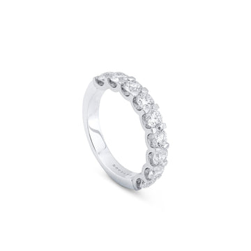 Classic Evermore Half Hoop Platinum Eternity Ring 1.8 Carat