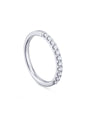 Diamond Half Hoop Platinum Eternity Ring (0.33 Carat Approx.)