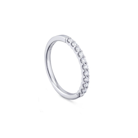 Classic Evermore Half Hoop Platinum Diamond Eternity Ring