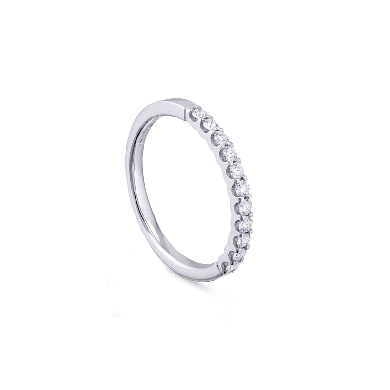 Classic Evermore Half Hoop Platinum Diamond Eternity Ring