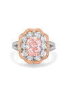 Vintage Cushion Pink Diamond Ring | Boodles