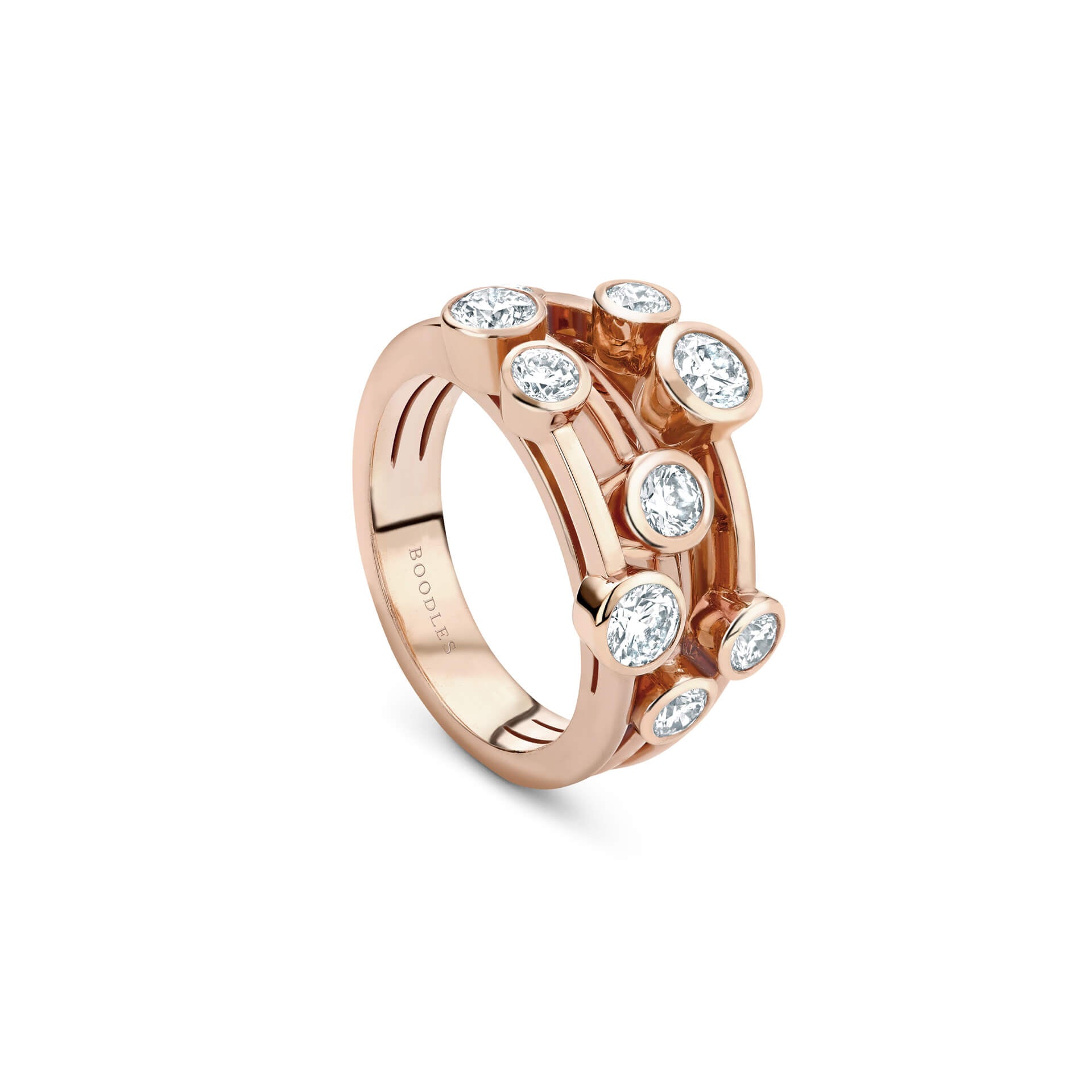 Raindance Classic Rose Gold Diamond Ring | Boodles