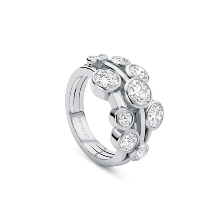 Raindance Medium Platinum Diamond Ring