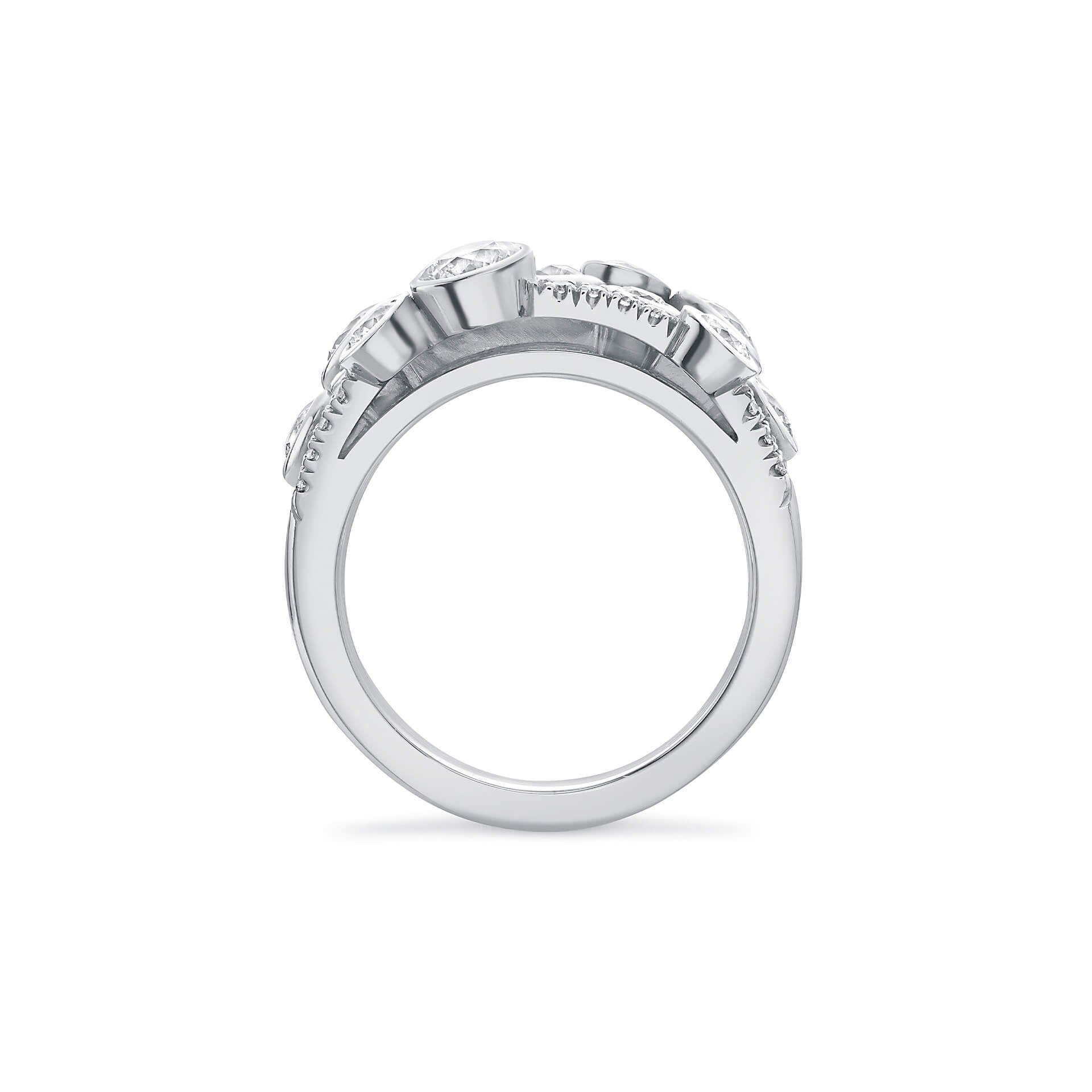 Waterfall Medium Diamond Ring