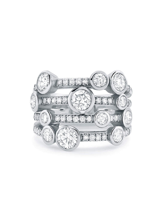Waterfall Medium Diamond Ring