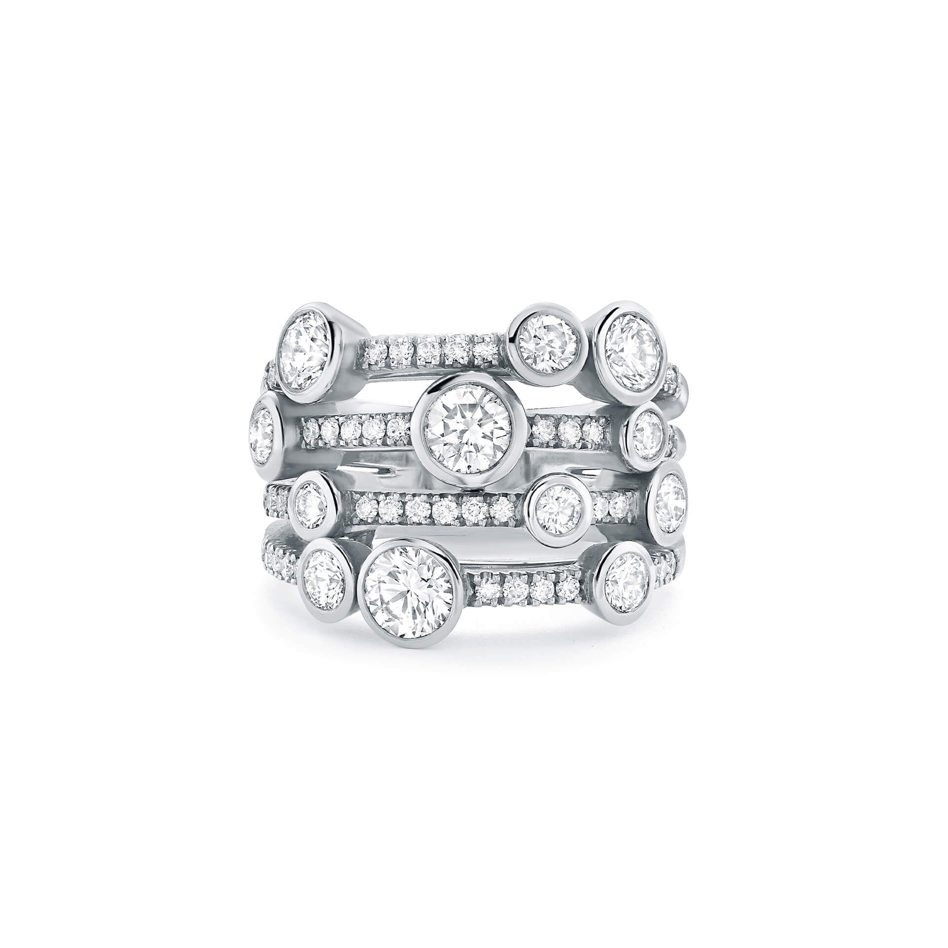 Waterfall Medium Diamond Ring