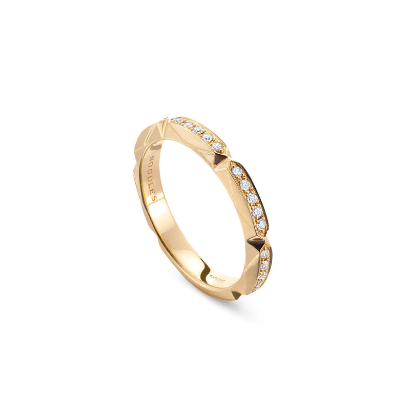Jazz Yellow Gold Diamond Ring