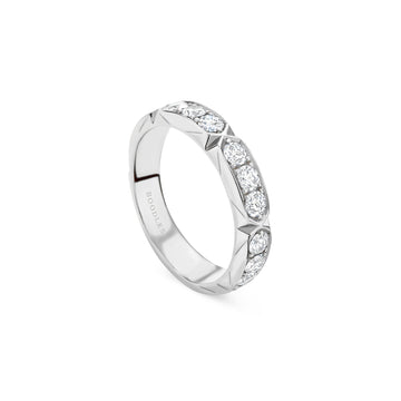 Jazz Large White Gold Diamond Ring