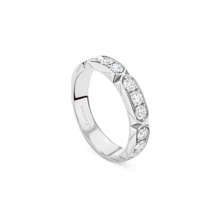 Jazz Large White Gold Diamond Ring