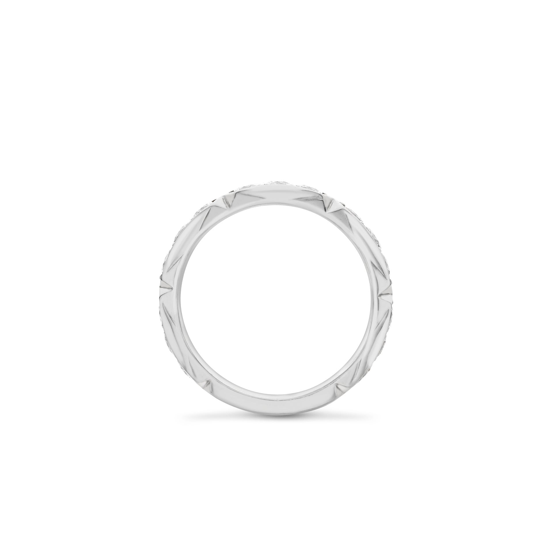 Jazz Large White Gold Diamond Ring