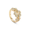 Blossom Triple Yellow Gold Diamond Ring
