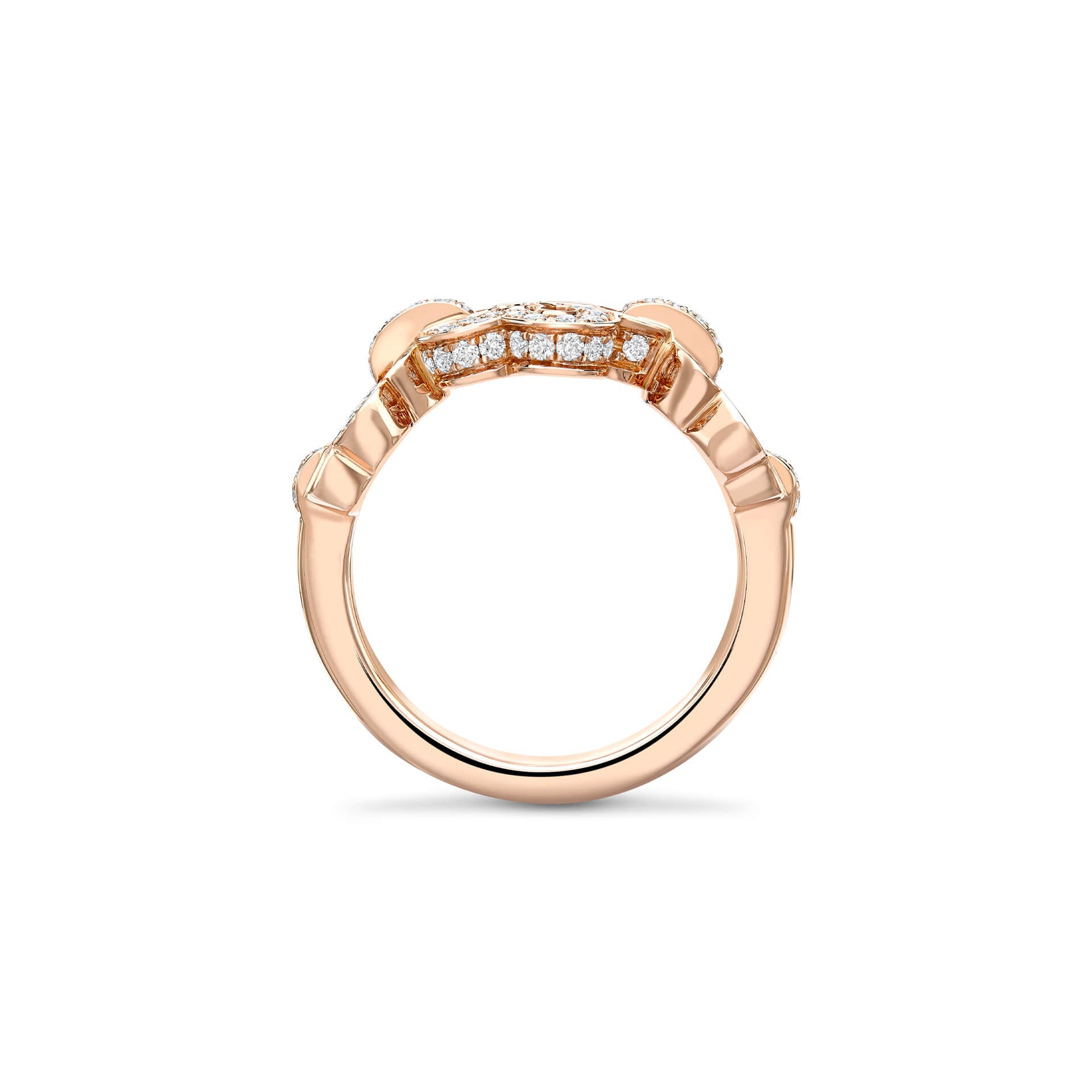 Blossom Triple Rose Gold Diamond Ring