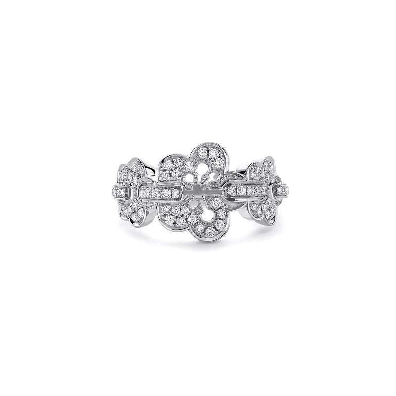 Blossom Triple White Gold Diamond Ring
