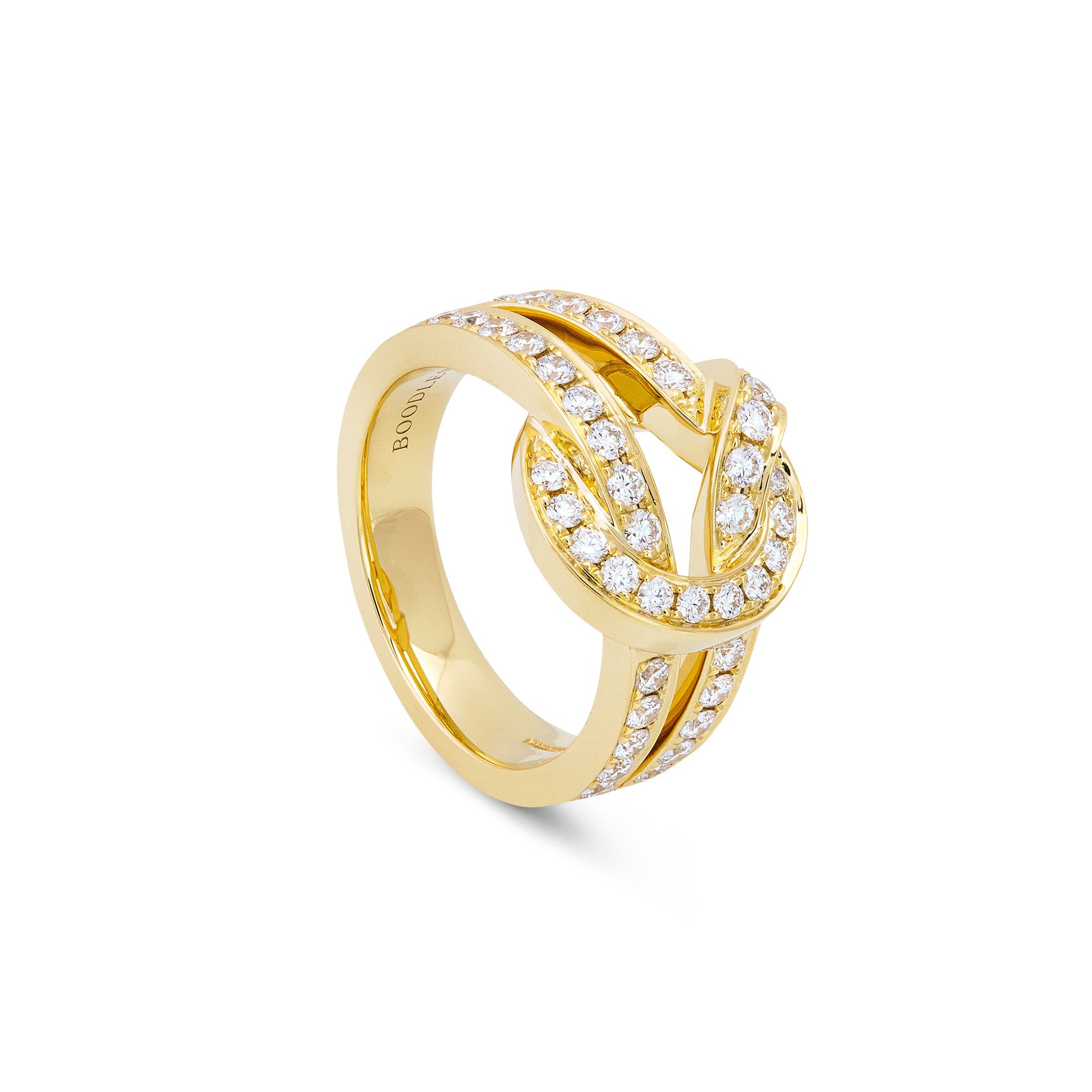 The Knot Yellow Gold Diamond Ring