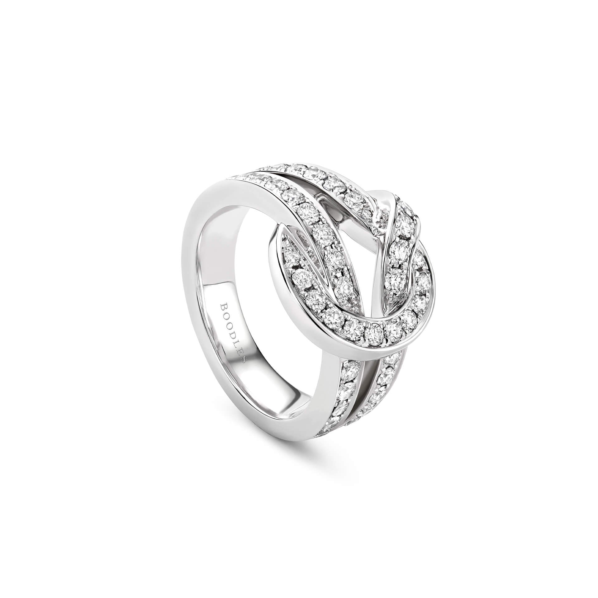 The Knot White Gold Diamond Ring