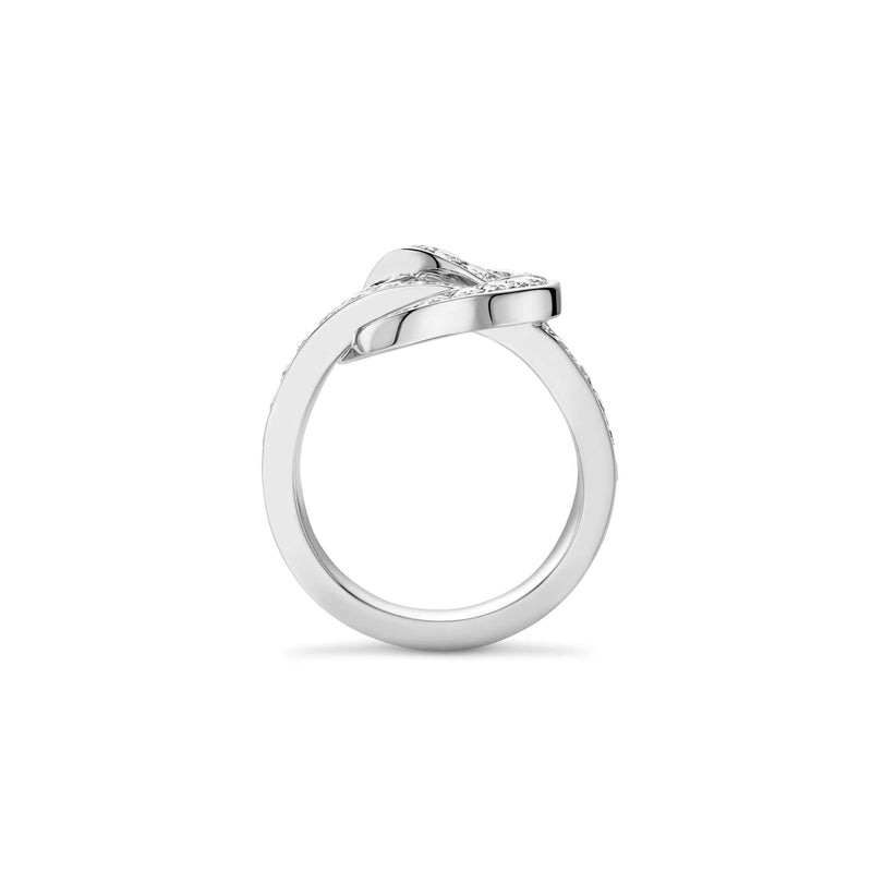 The Knot White Gold Diamond Ring