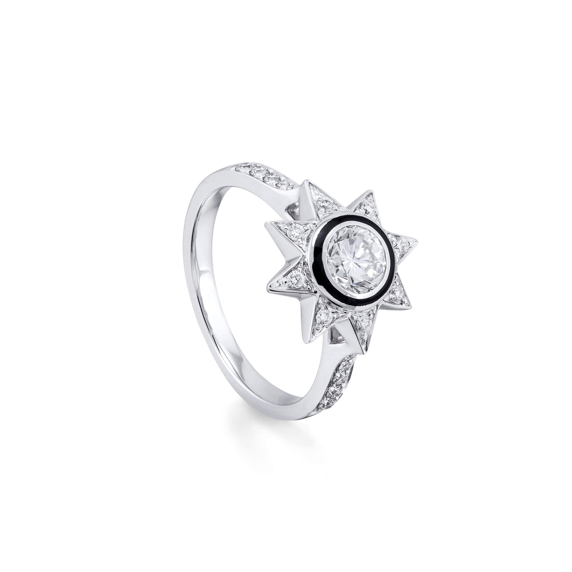 Cosmos Diamond Enamel Ring