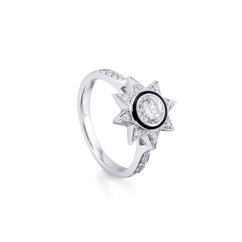 Cosmos Diamond Enamel Ring