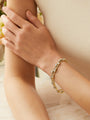 Raindance Two-Row Yellow Gold Diamond Bracelet