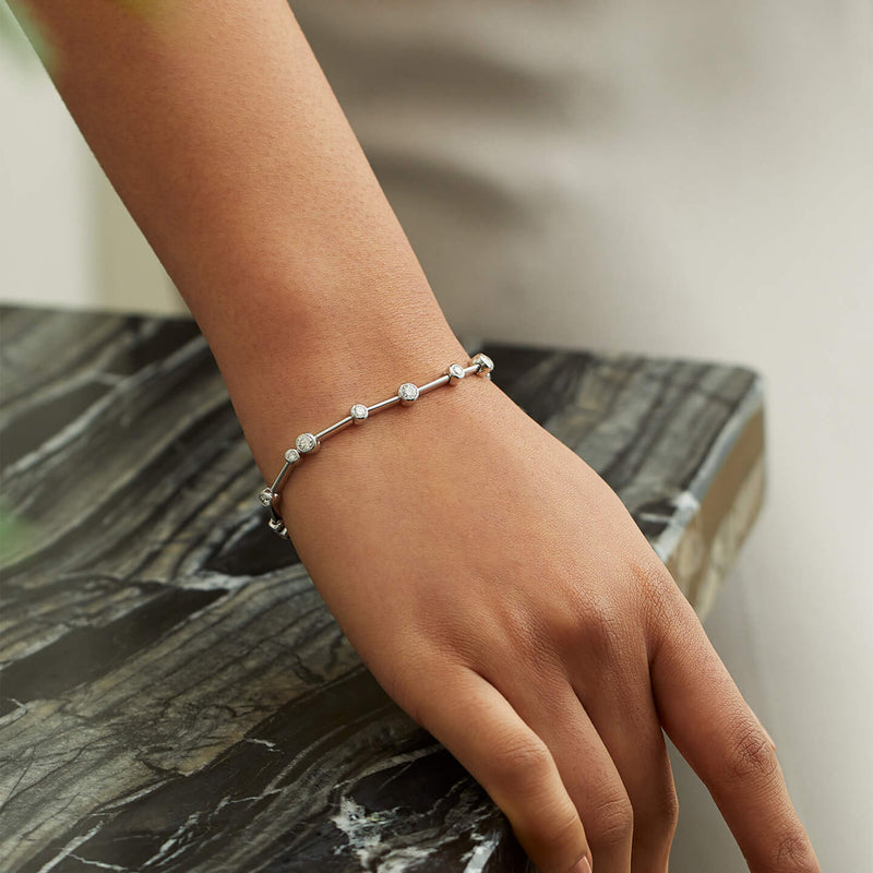 Raindance Classic Diamond Platinum Bracelet