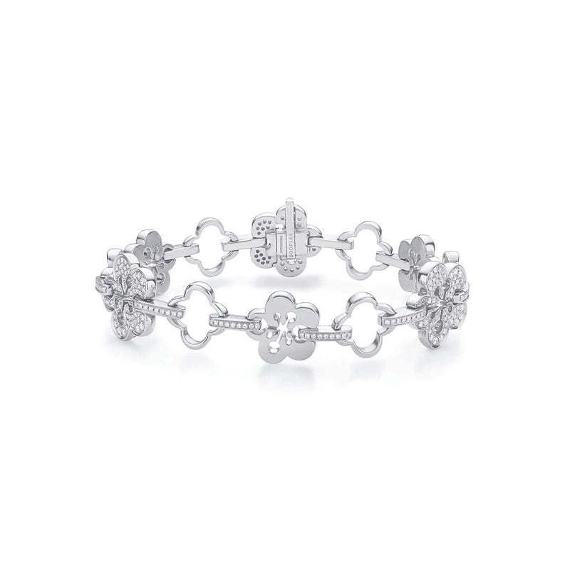 Blossom Classic White Gold Diamond Bracelet
