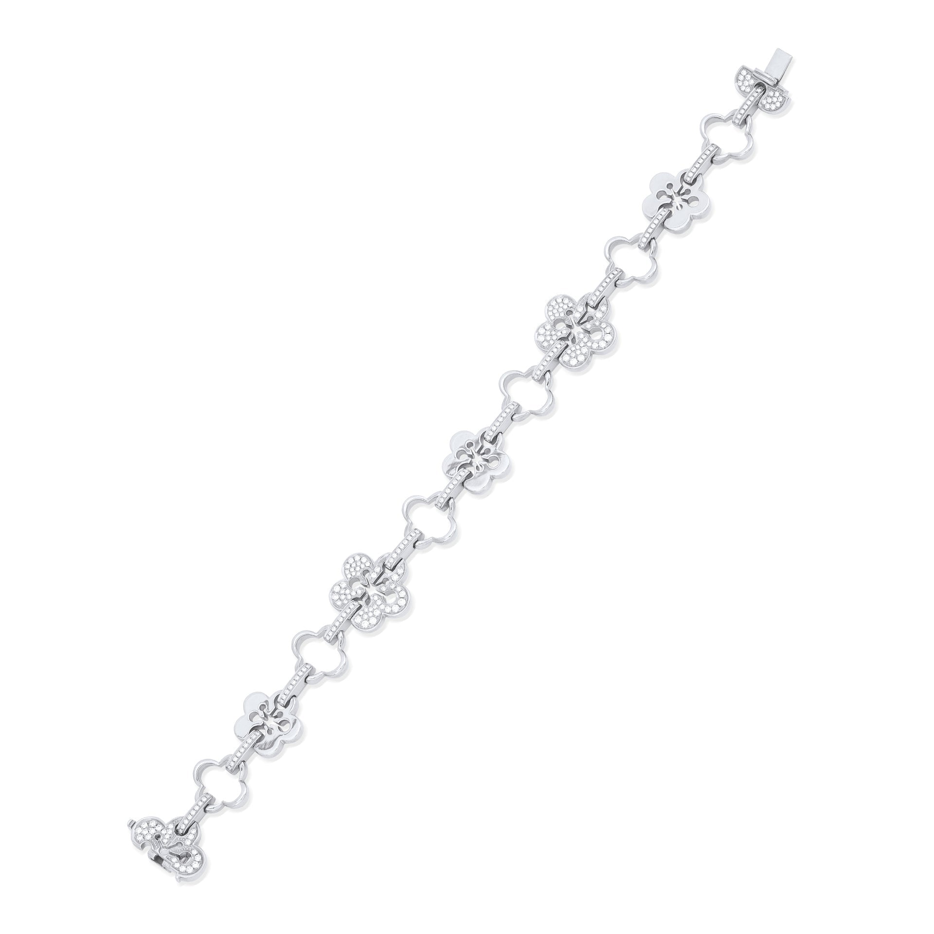 Blossom Classic White Gold Diamond Bracelet