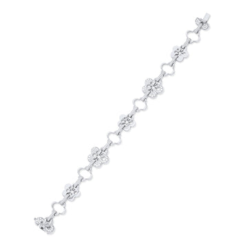 Blossom Classic White Gold Diamond Bracelet