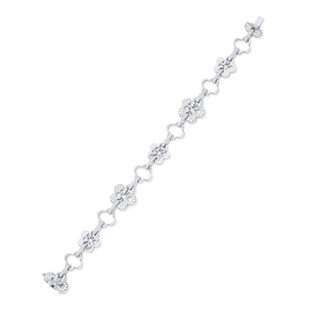 Blossom Classic White Gold Diamond Bracelet